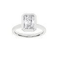 Bezel-Set Solitaire Ring (Radiant)