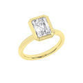 Bezel-Set Solitaire Ring (Radiant)