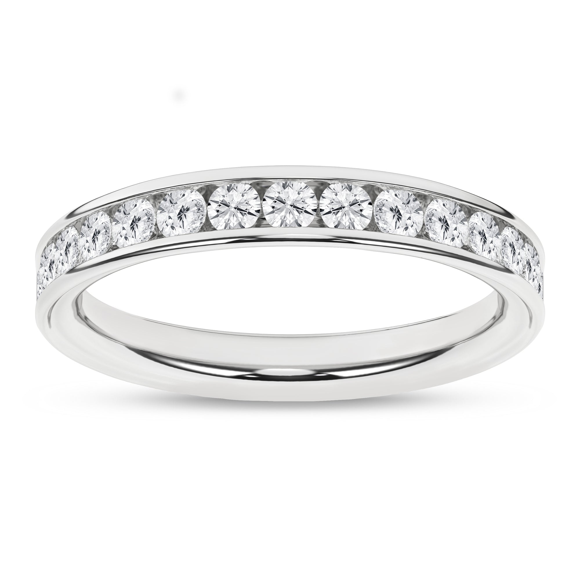 Channel Set Wedding Band (Round)