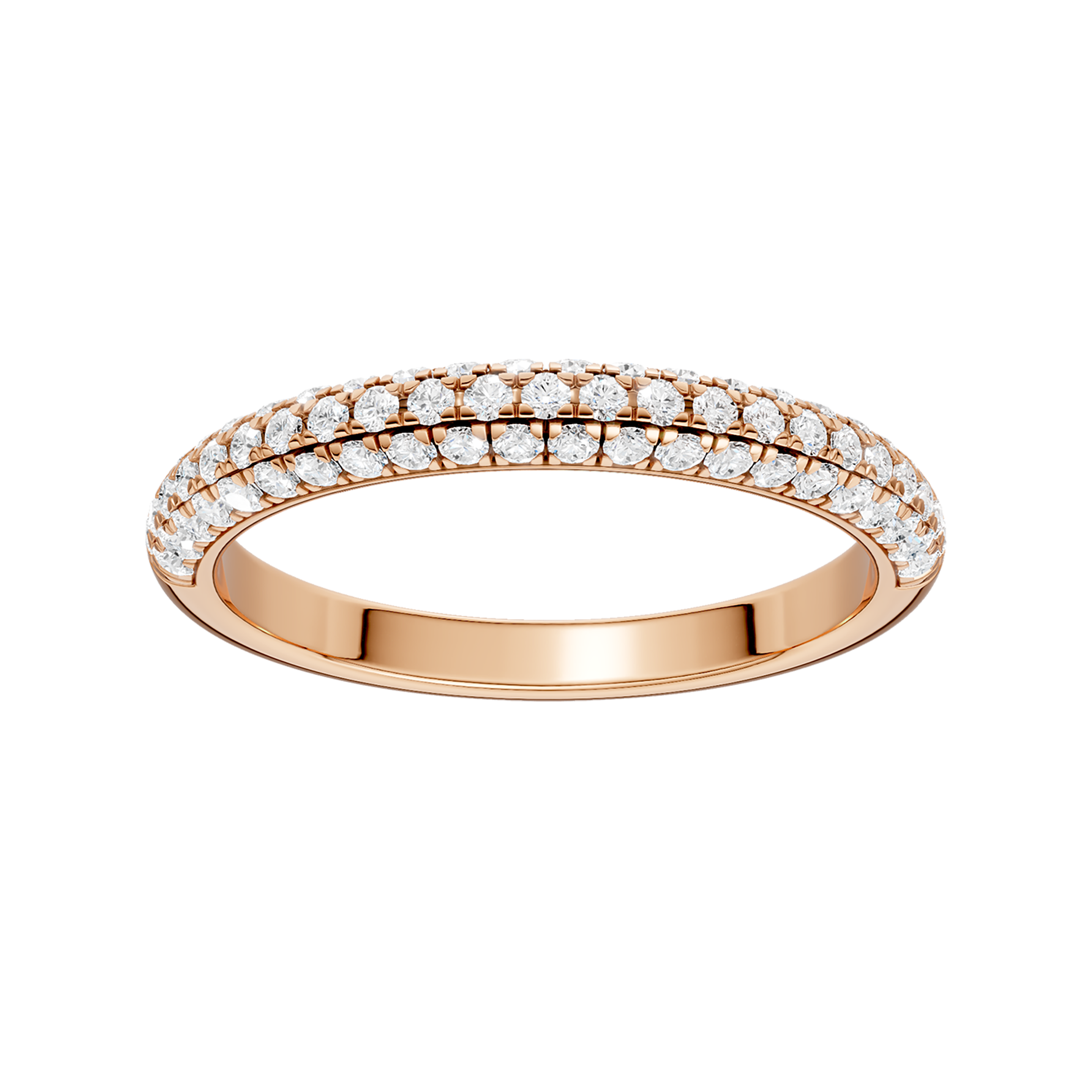 Dome Shank Matching Wedding Band