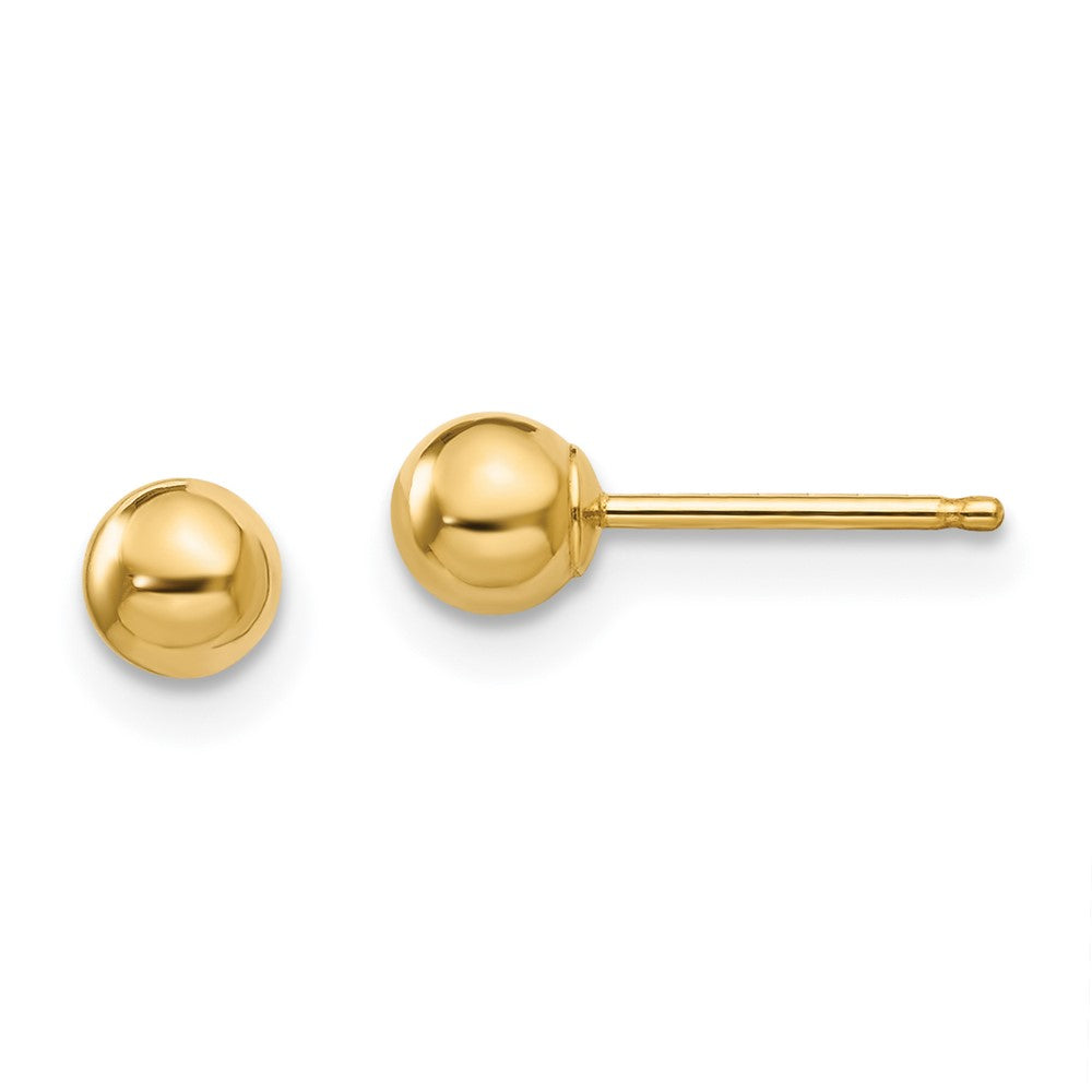 Huggy Spark 14k Madi K Polished 4mm Ball Post Earrings