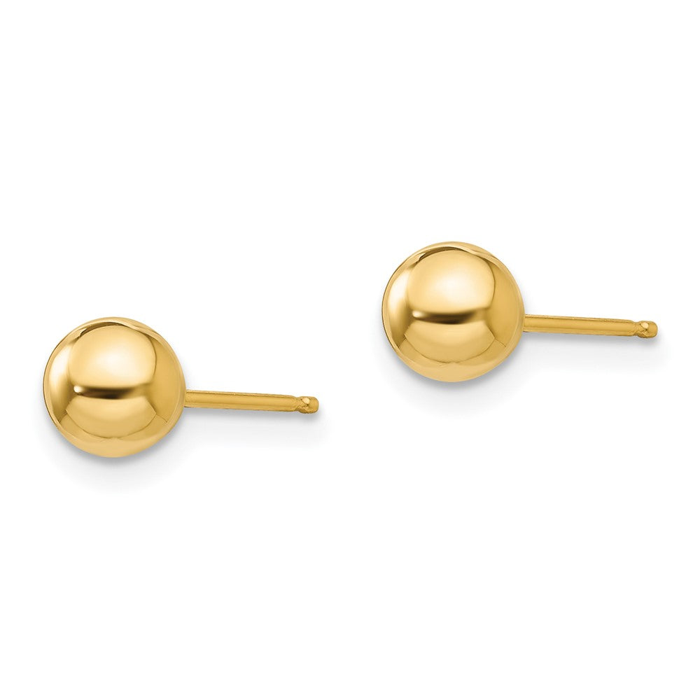 Wiggle Pop 14k Madi K Polished 5mm Ball Post Earrings
