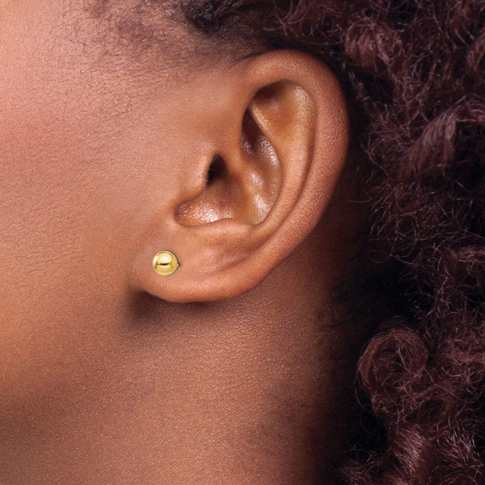 Wiggle Pop 14k Madi K Polished 5mm Ball Post Earrings
