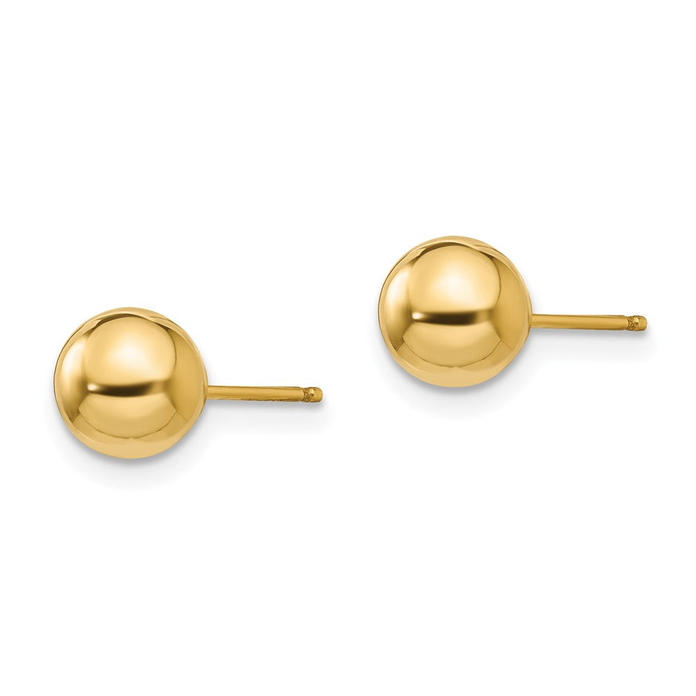 Bubbles Shine 14k Madi K Polished 6mm Ball Post Earrings