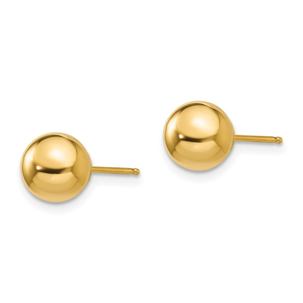 Huggy Wink 14k Madi K Polished 7mm Ball Post Earrings