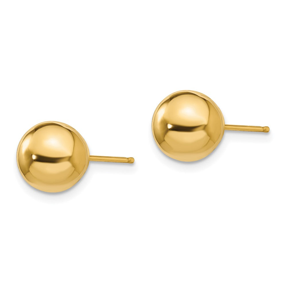 Pebble Pop 14k Madi K Polished 8mm Ball Post Earrings