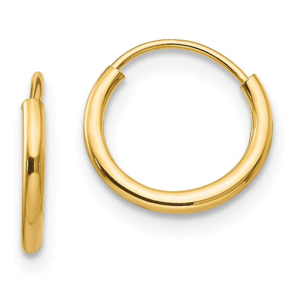 Sprout 14k Madi K Polished Endless Hoop 3 Pair Earring Set