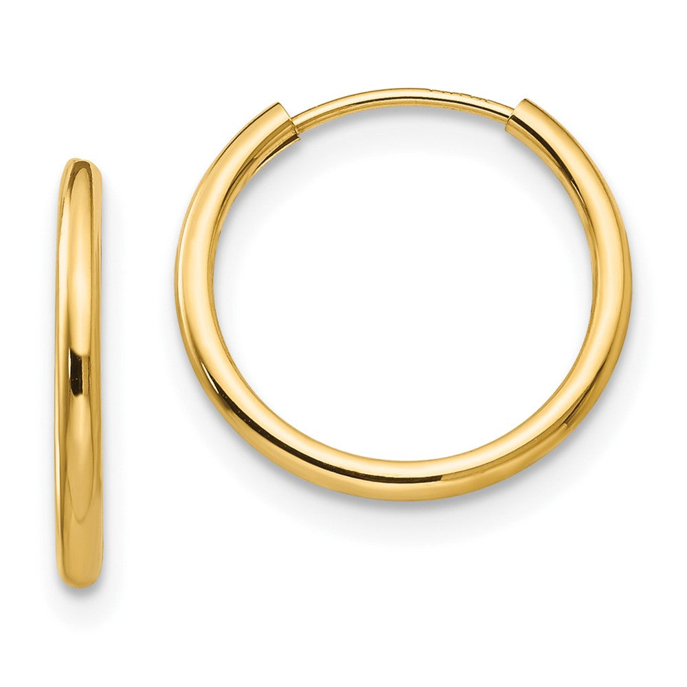Sprout 14k Madi K Polished Endless Hoop 3 Pair Earring Set