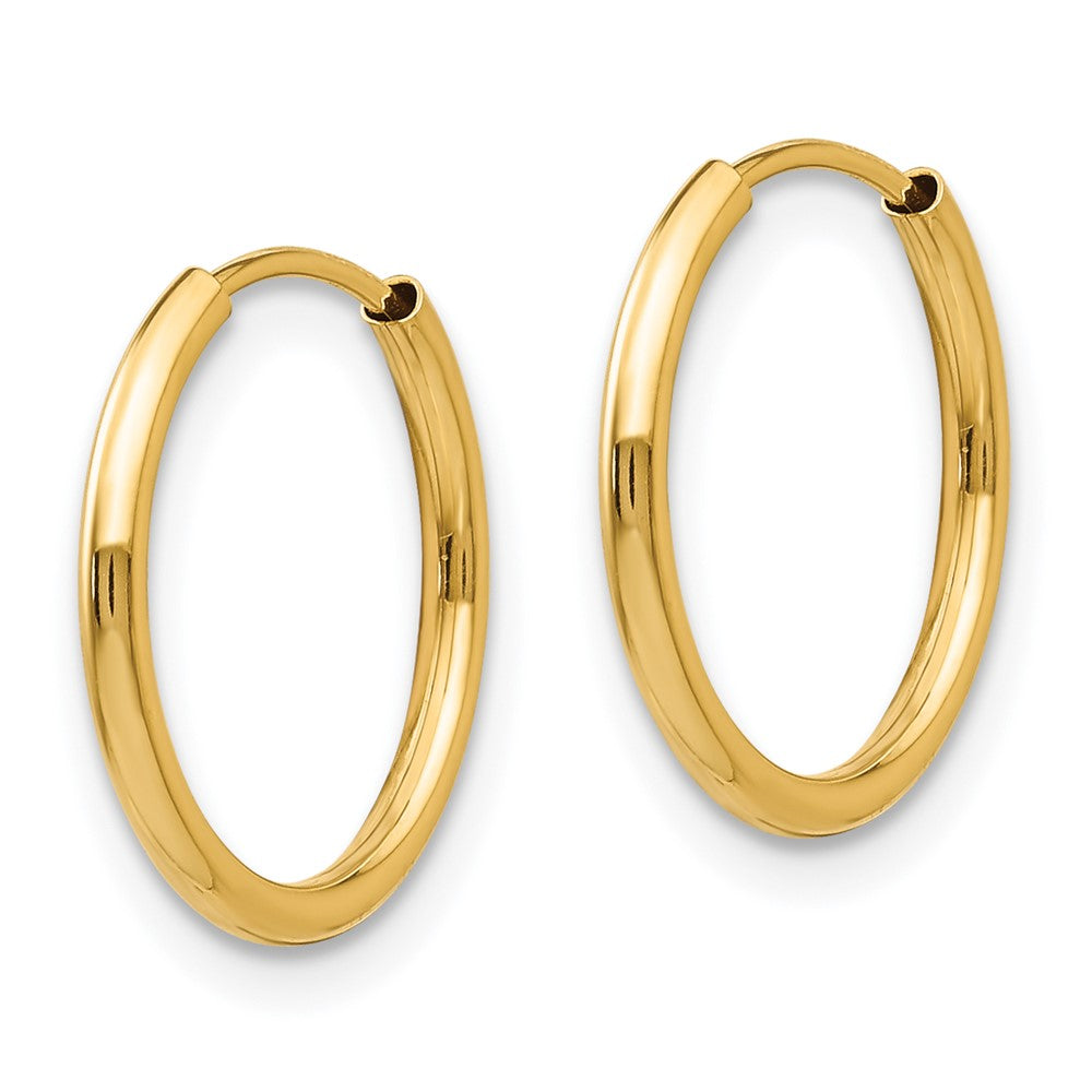Sprout 14k Madi K Polished Endless Hoop 3 Pair Earring Set