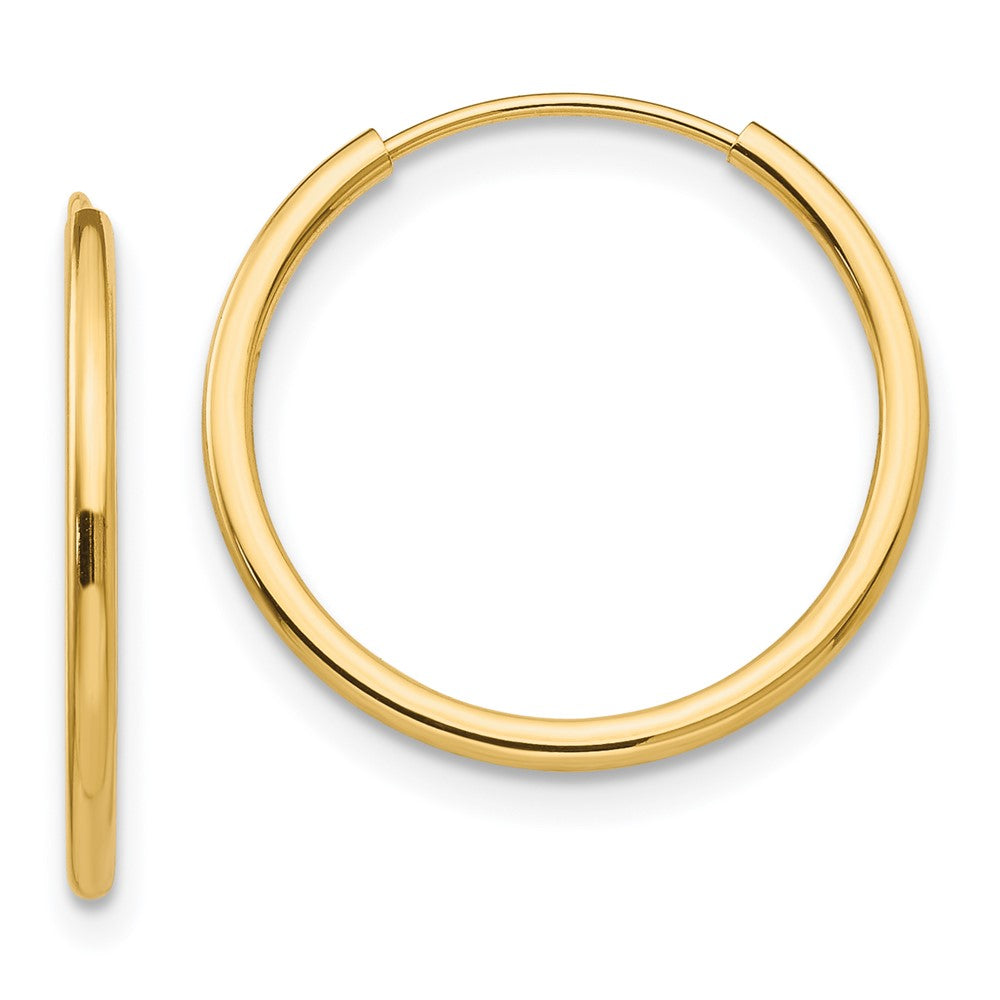 Sprout 14k Madi K Polished Endless Hoop 3 Pair Earring Set