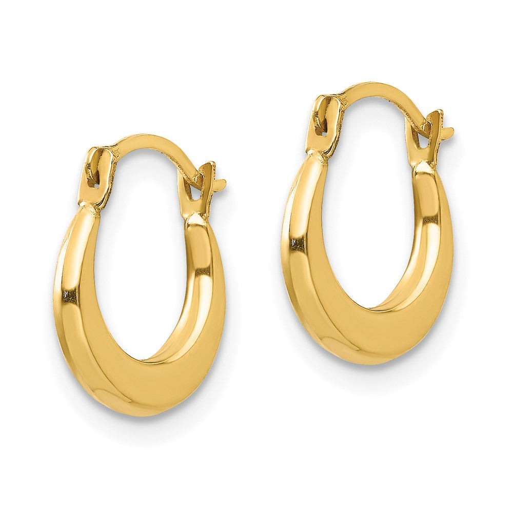 Pebble 14k Madi K Small Hoop Earrings