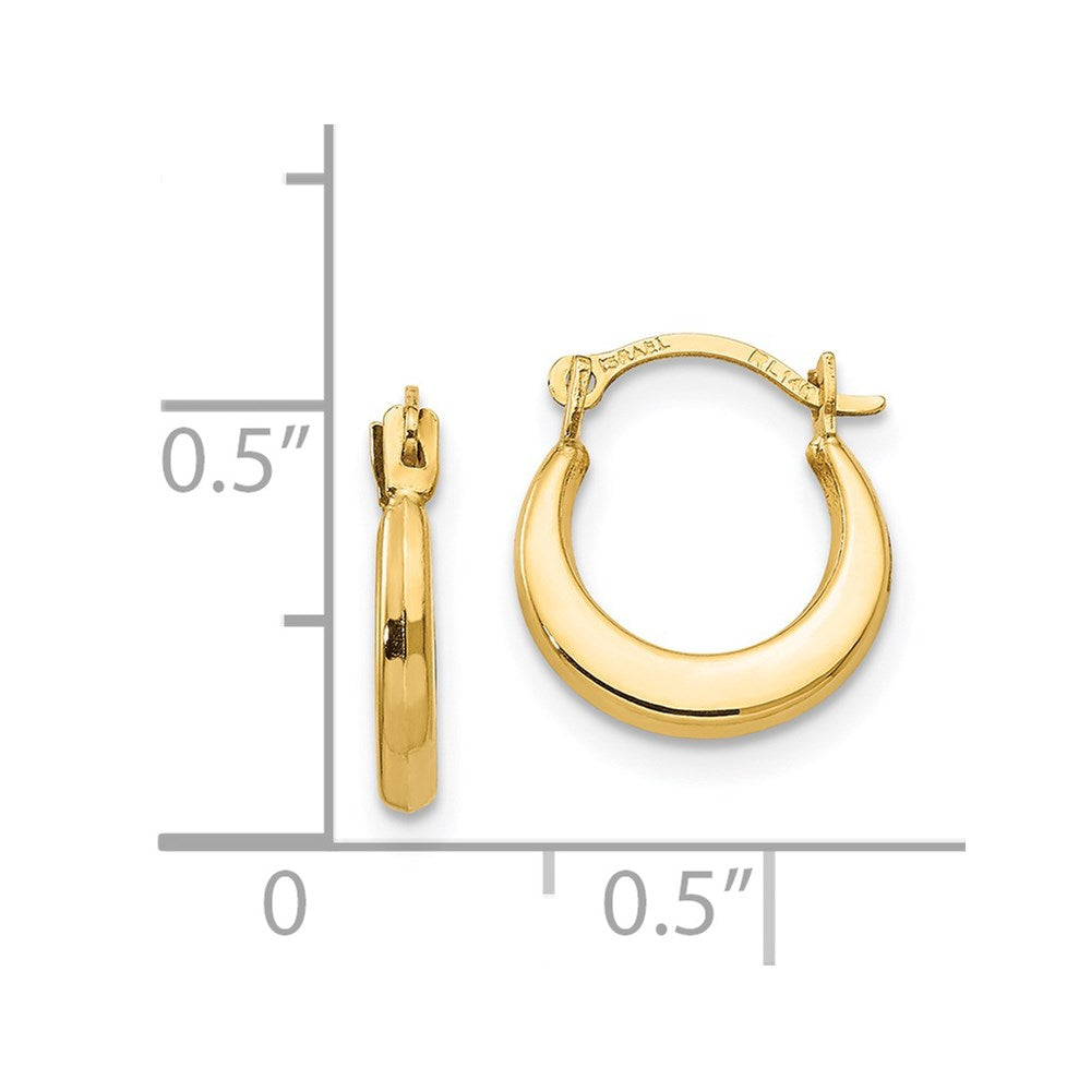 Pebble 14k Madi K Small Hoop Earrings
