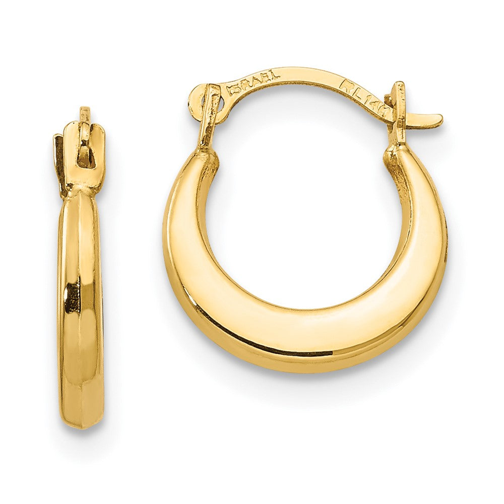 Pebble 14k Madi K Small Hoop Earrings