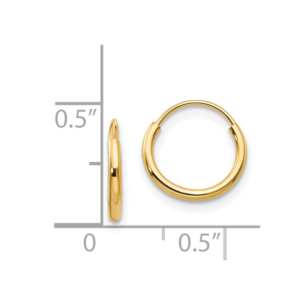 Sunny 14k Madi K Endless Hoop Earrings
