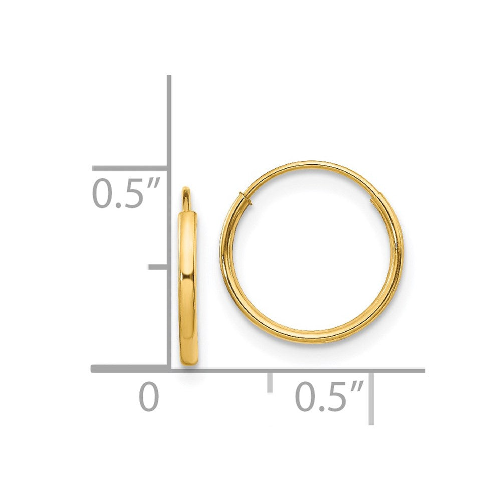 Sunny 14k Madi K Endless Hoop Earrings