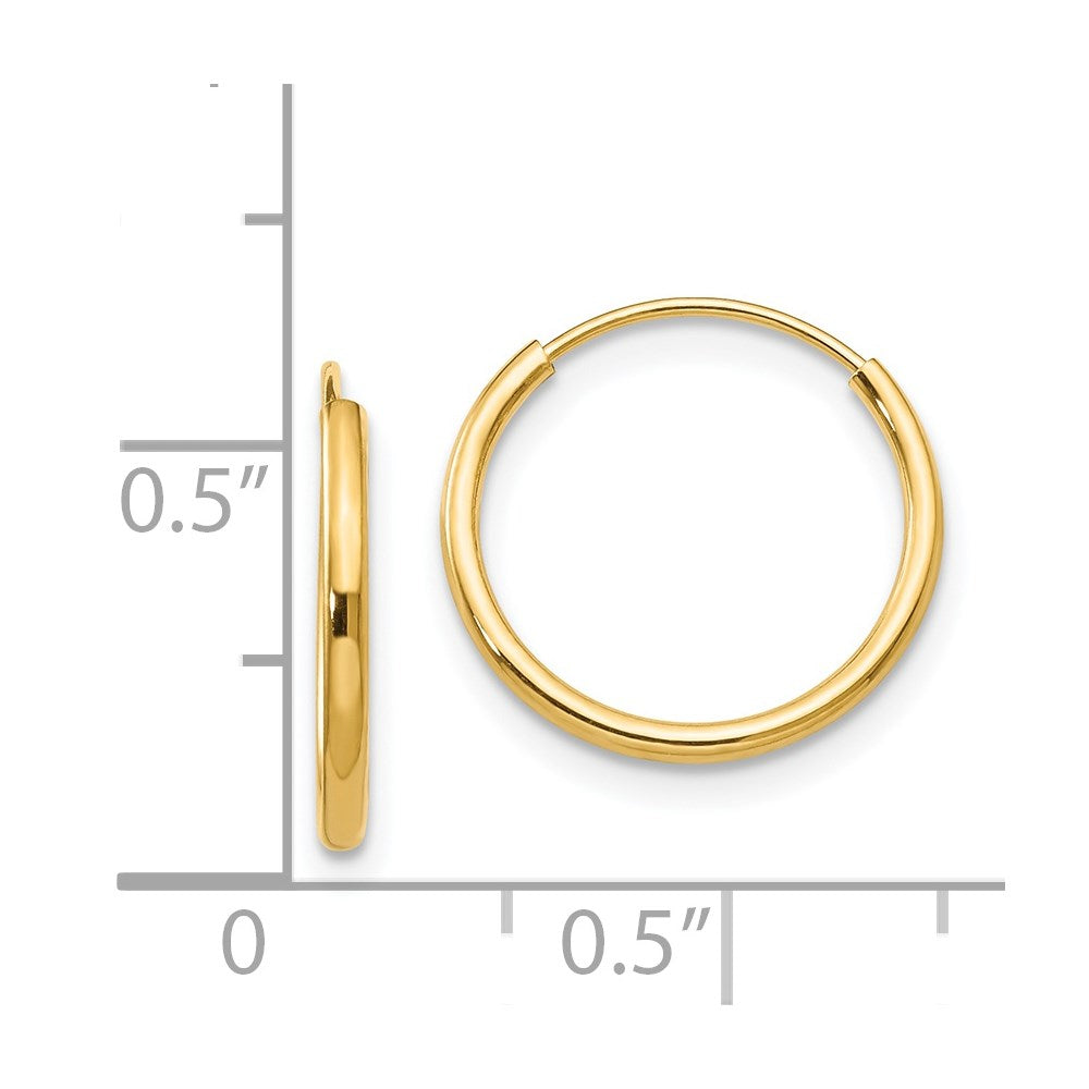 Sunny 14k Madi K Endless Hoop Earrings