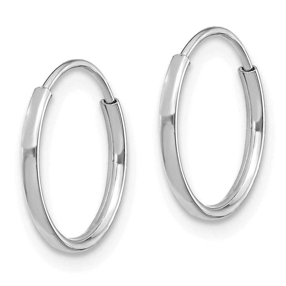 Buddy 14k Madi K White Gold Endless Hoop Earrings