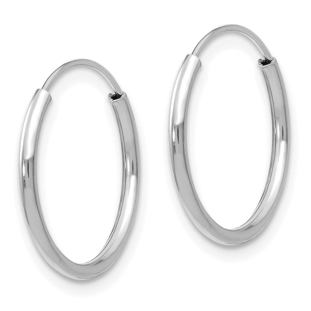 Bumble 14k Madi K White Gold Endless Hoop Earrings
