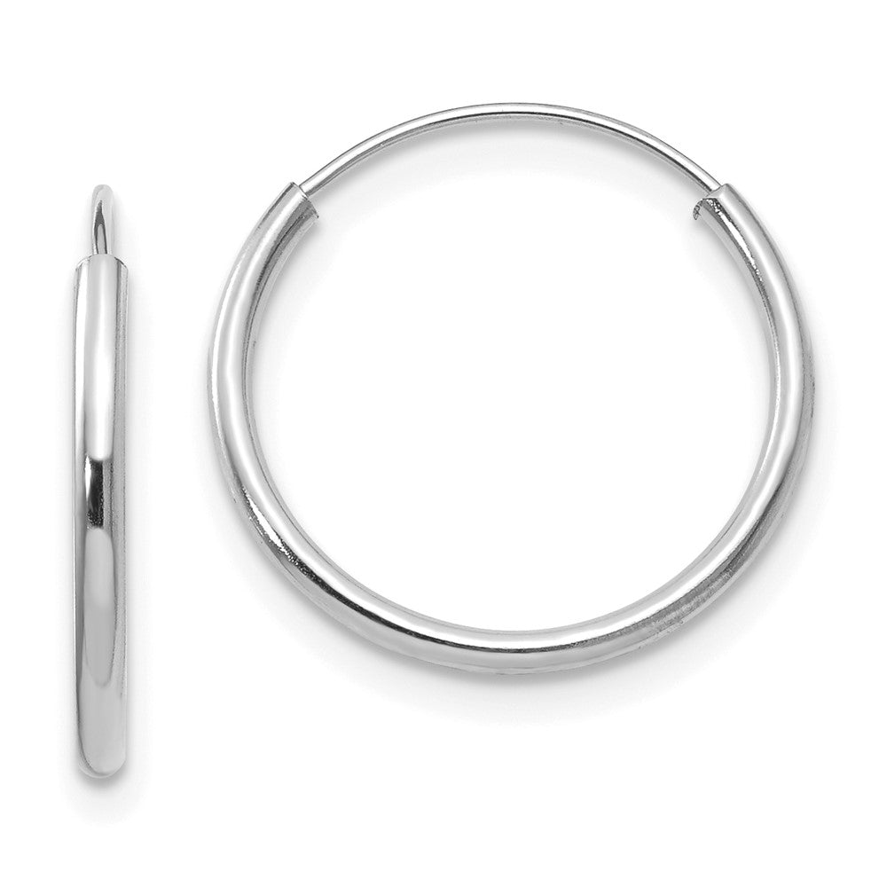 Bumble 14k Madi K White Gold Endless Hoop Earrings