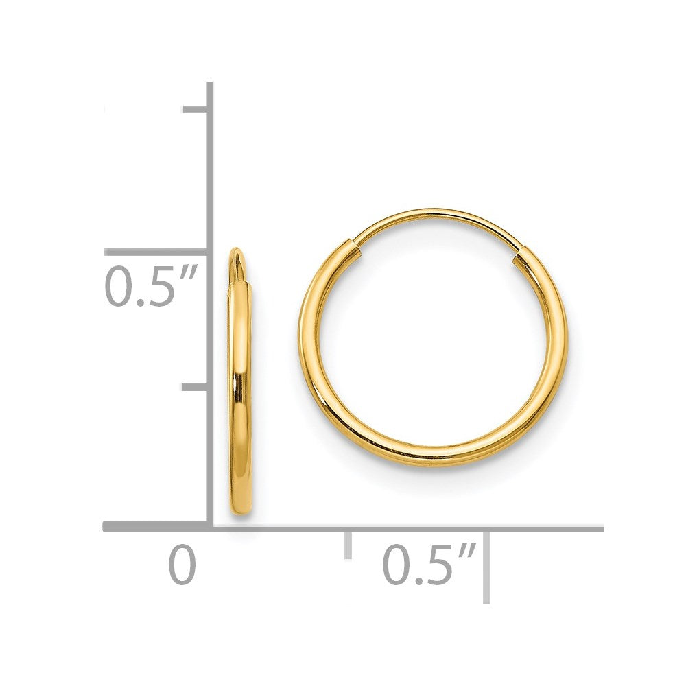 Twinkle 14k Madi K Endless Hoop Earrings