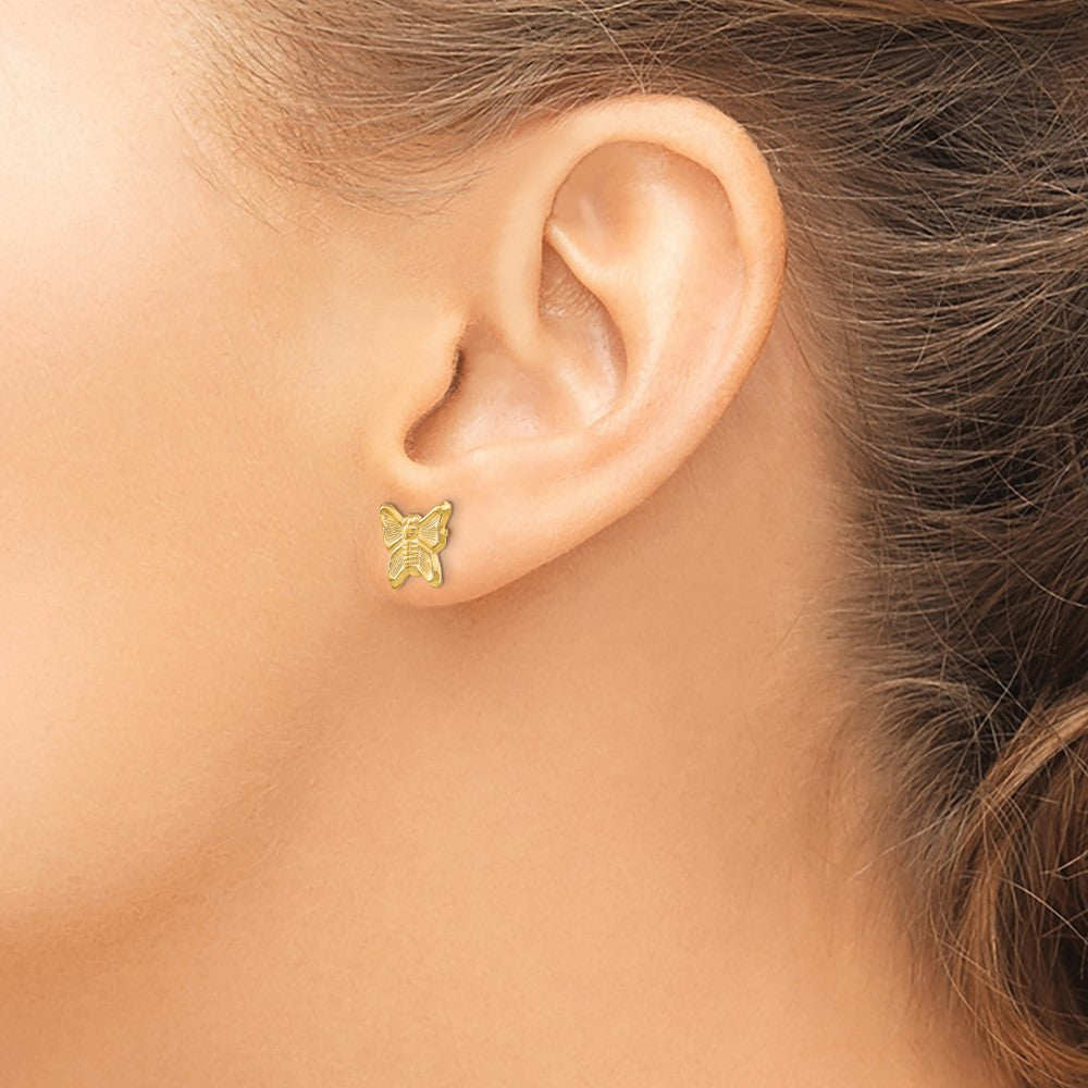 Cuddles Nest 14k Madi K Butterfly Post Earrings