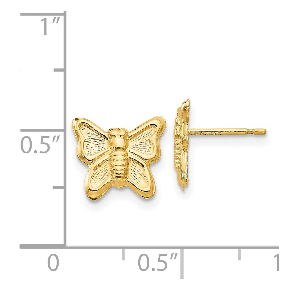 Cuddles Nest 14k Madi K Butterfly Post Earrings