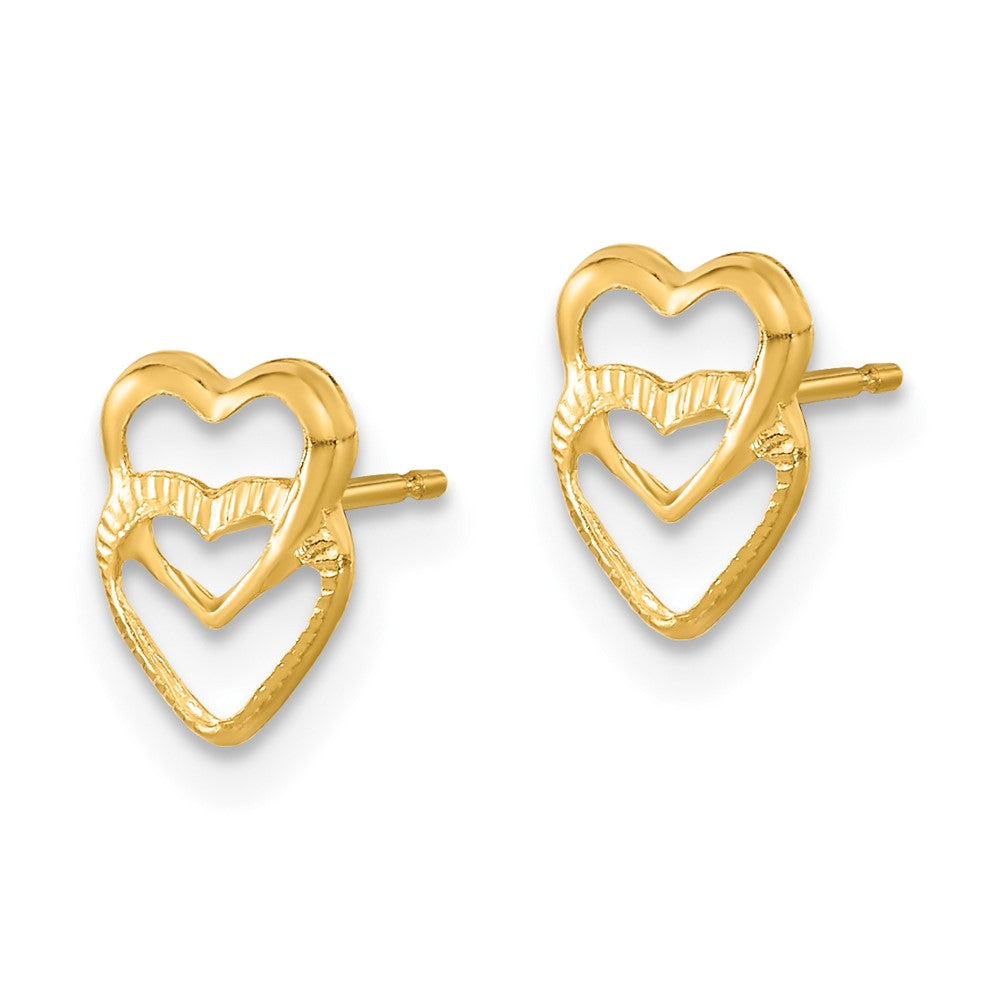 Glow Glow 14k Madi K Hearts Post Earrings
