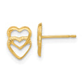 Glow Glow 14k Madi K Hearts Post Earrings