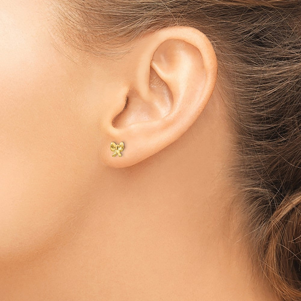 Turtle Pop 14k Madi K Bow Post Earrings