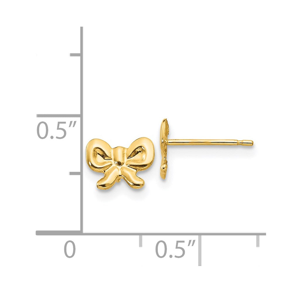 Turtle Pop 14k Madi K Bow Post Earrings
