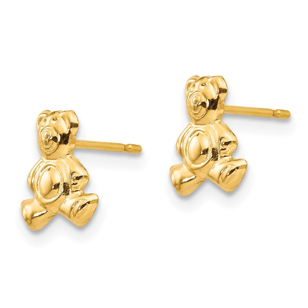 Bubbles Song 14k Madi K Teddy Bear Post Earrings