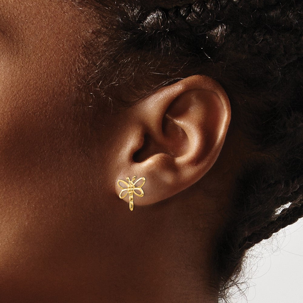 Sunny Bloom 14k Madi K Dragonfly Post Earrings