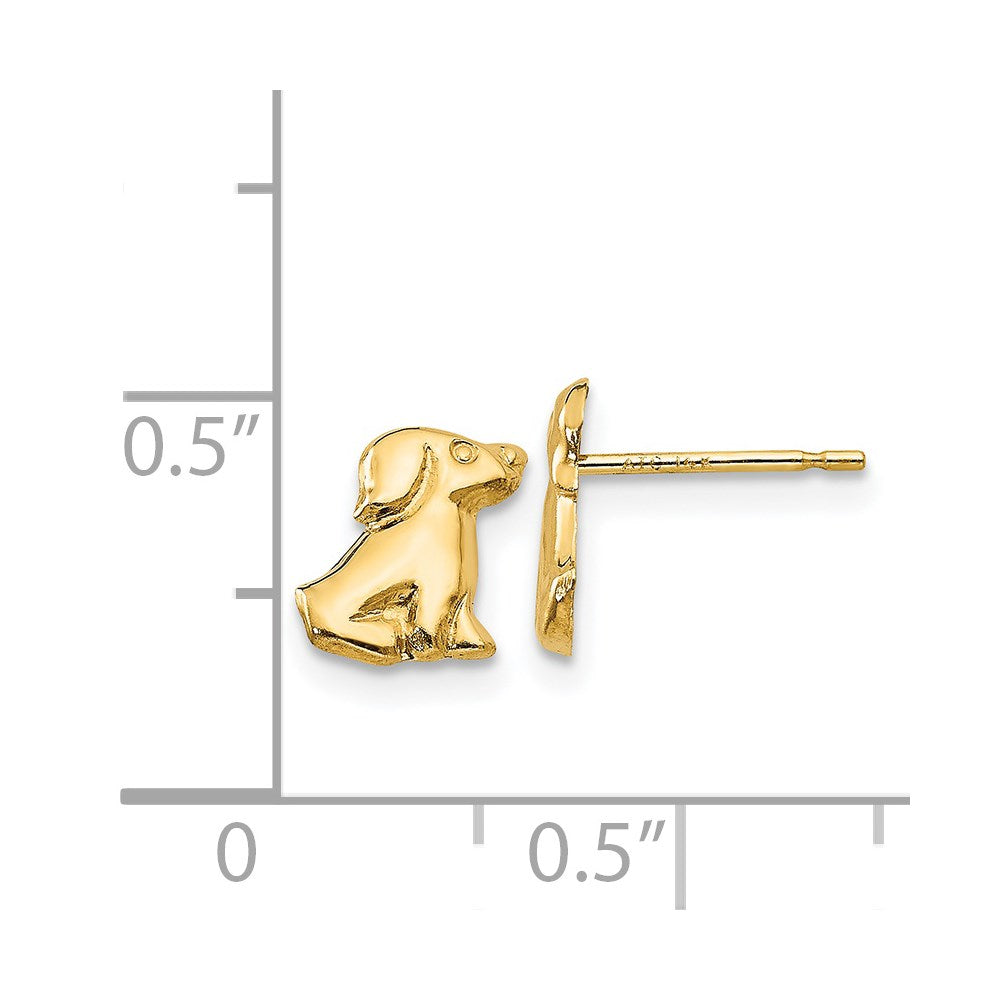 Peaches Song 14k Madi K Dog Post Earrings
