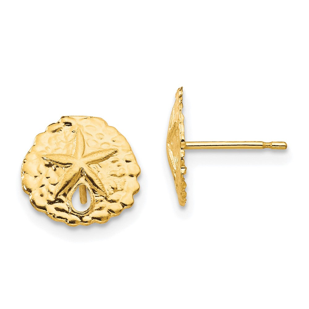 Pixie Joy 14k Madi K Sand Dollar Post Earrings