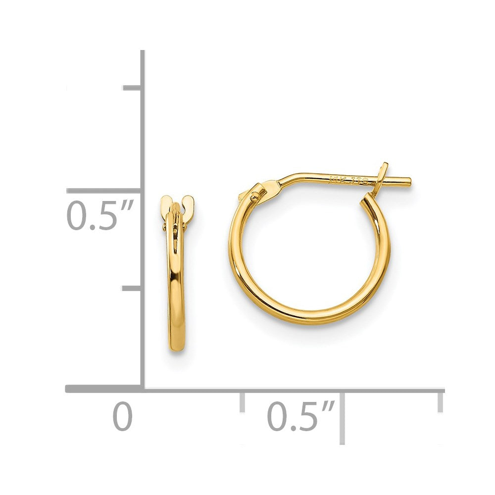 Sprout 14k Madi K 1mm Hoop Earrings