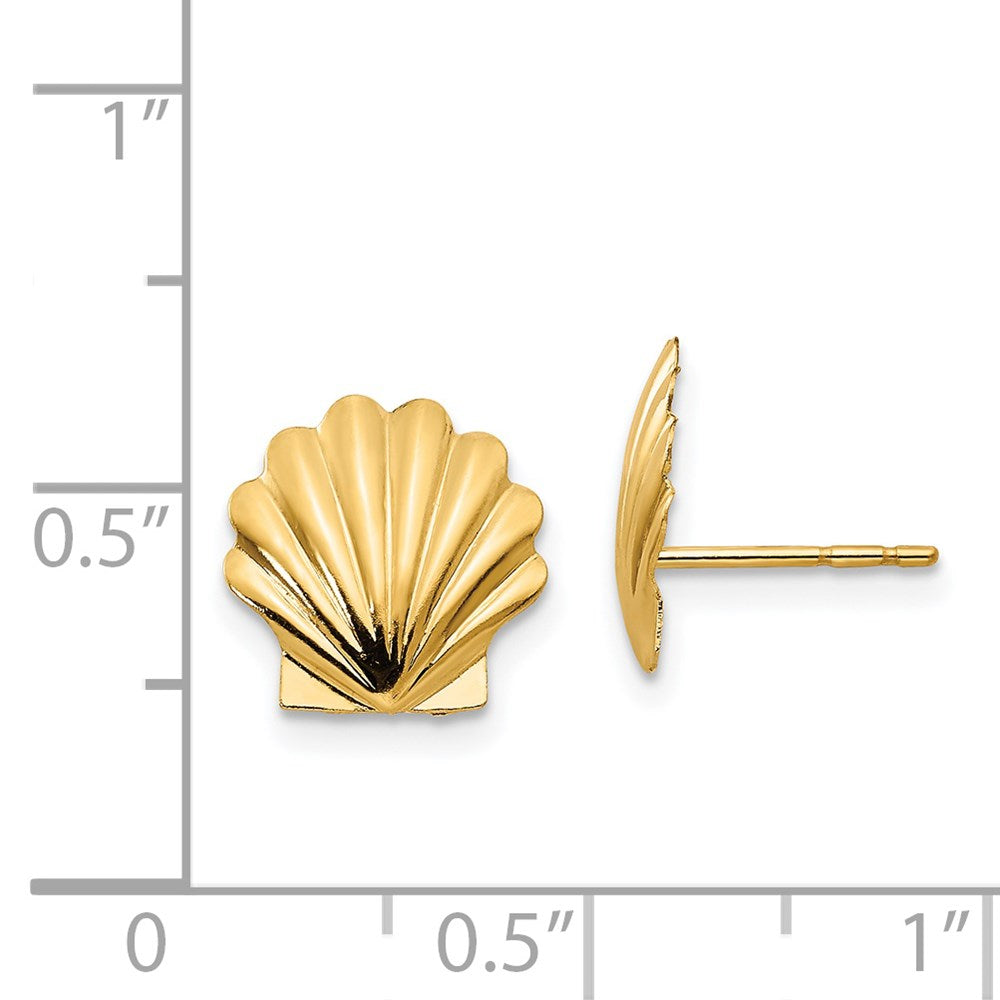 Pebble Puff 14k Madi K Shell Post Earrings