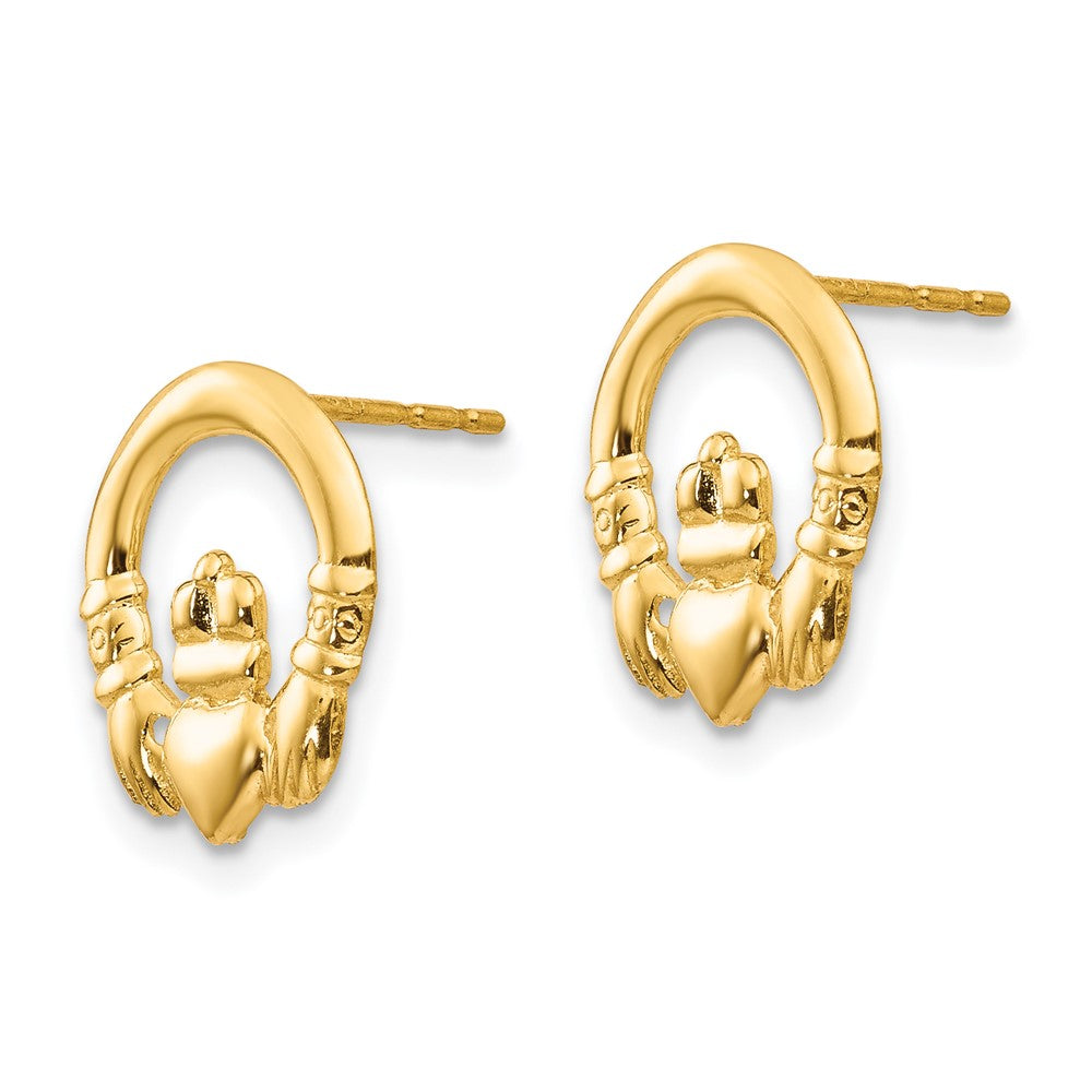 Bunny 14k Madi K Claddagh Post Earrings