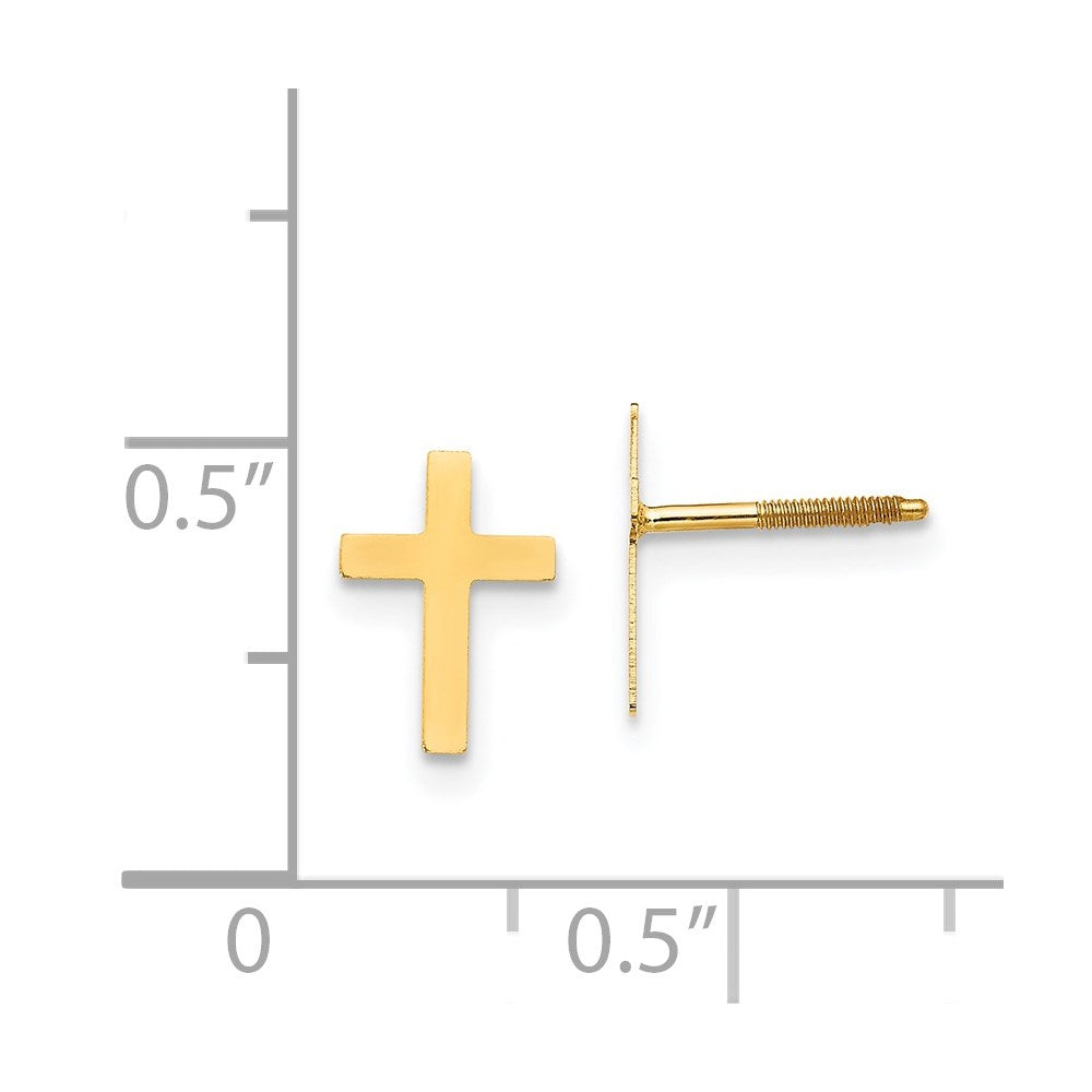 Sunbeam Pie 14k Madi K Cross Post Earrings