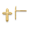Sunbeam Bean 14k Madi K Cross Post Earrings
