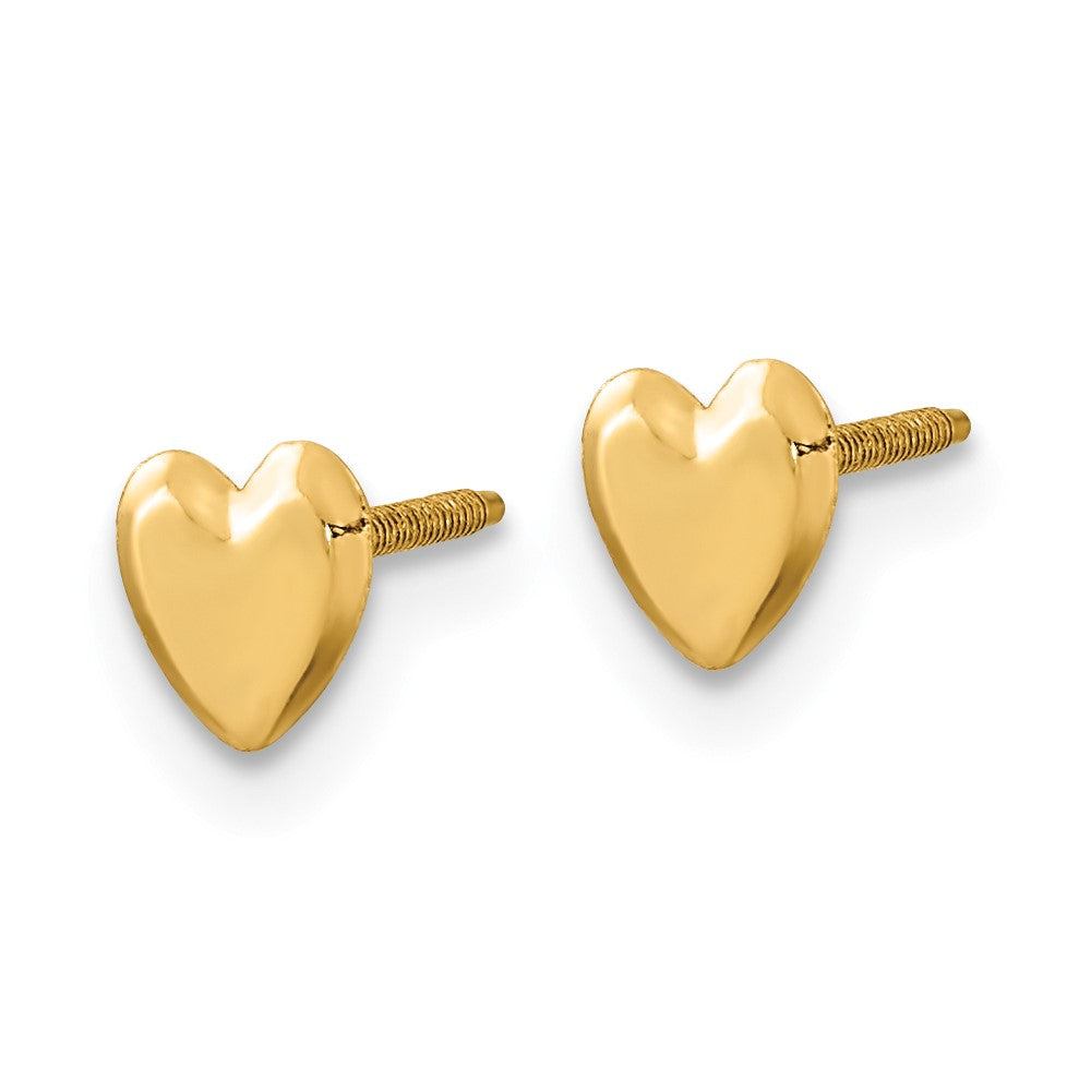 Bumble Bear 14k Madi K Heart Post Earrings