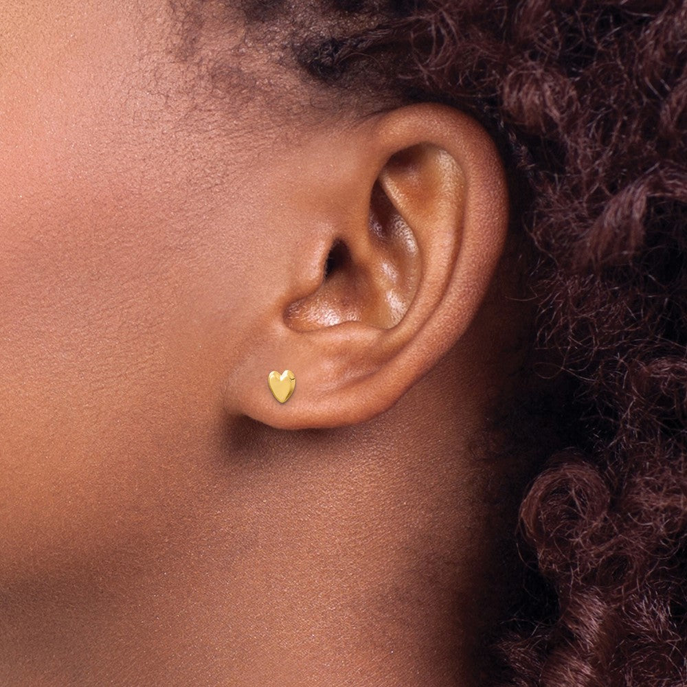 Bumble Bear 14k Madi K Heart Post Earrings