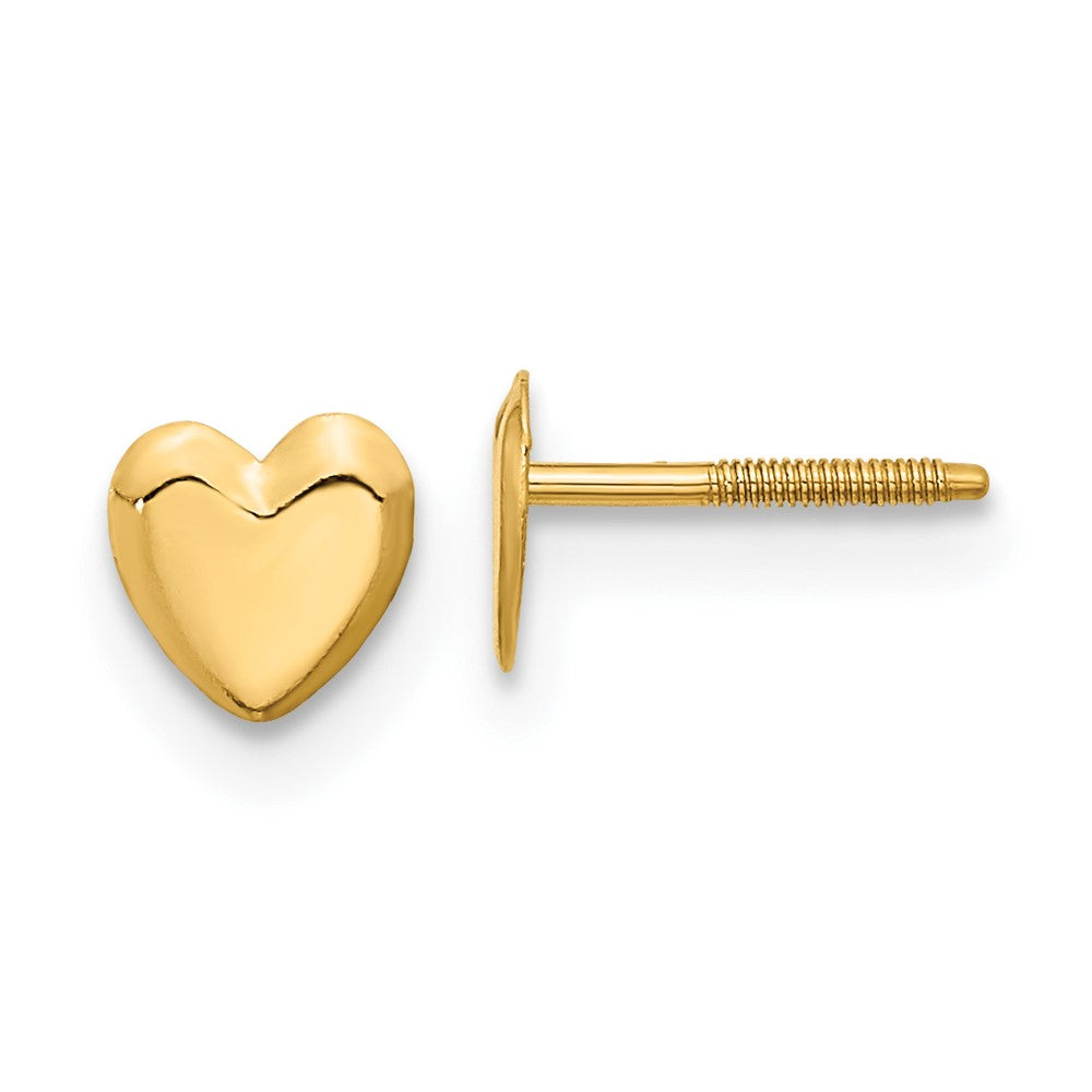 Bumble Bear 14k Madi K Heart Post Earrings