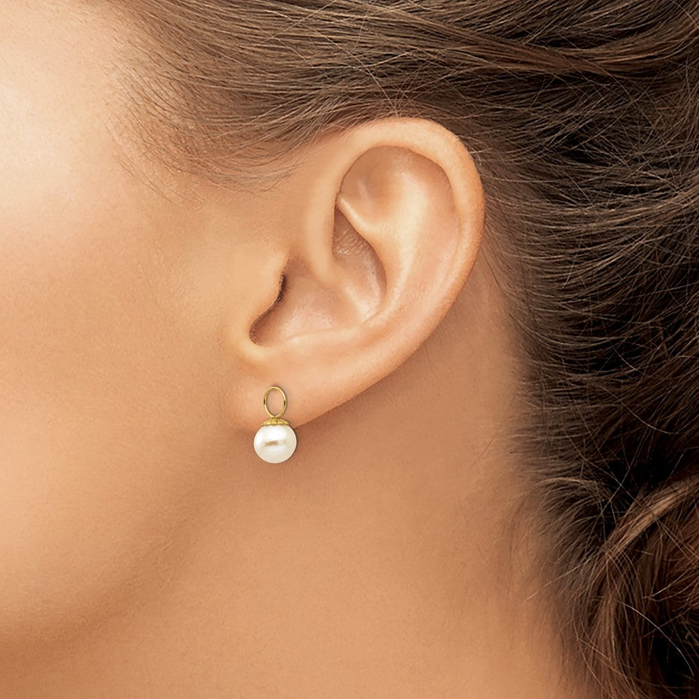 Sunny 14k Madi K FW Cultured Pearl Hoop Enhancers