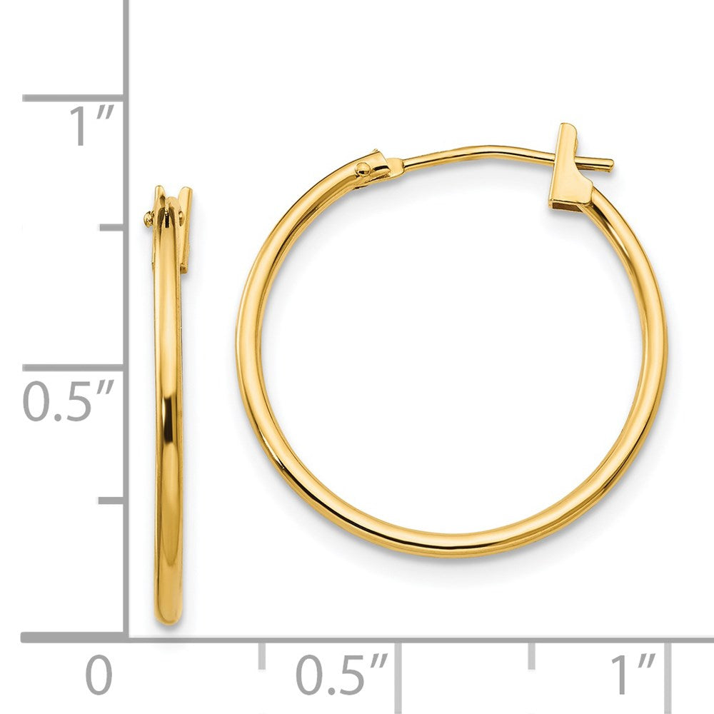 Sparkle 14k Madi K 1mm Hoop Earrings