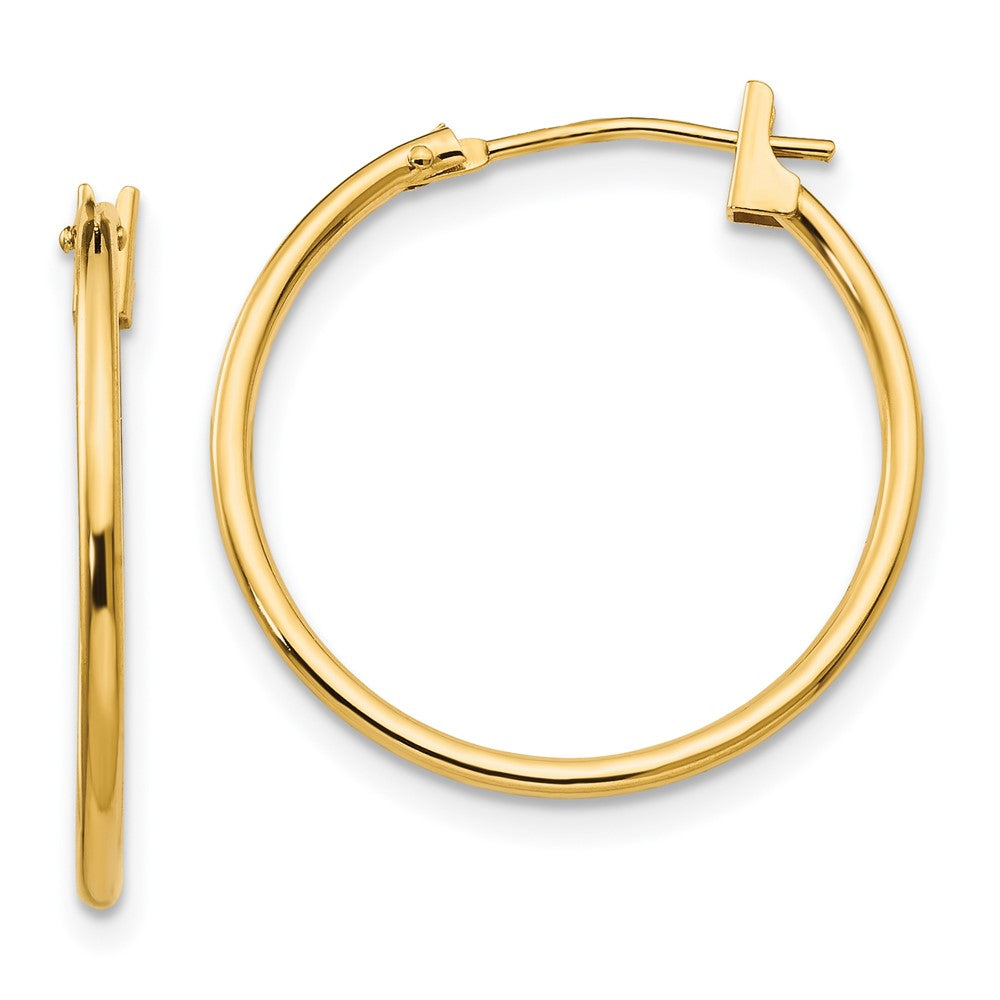 Sparkle 14k Madi K 1mm Hoop Earrings