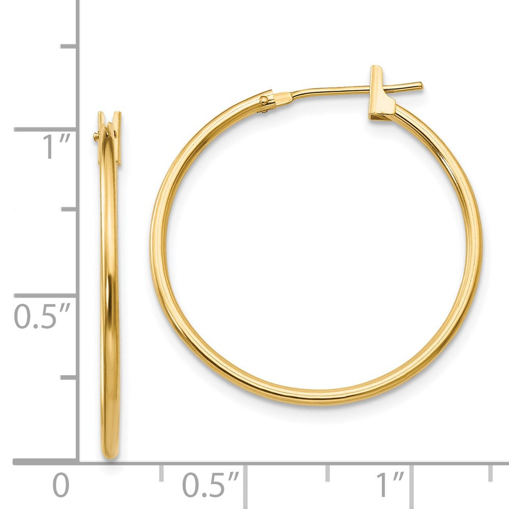 Giggles 14k Madi K 1mm Hoop Earrings