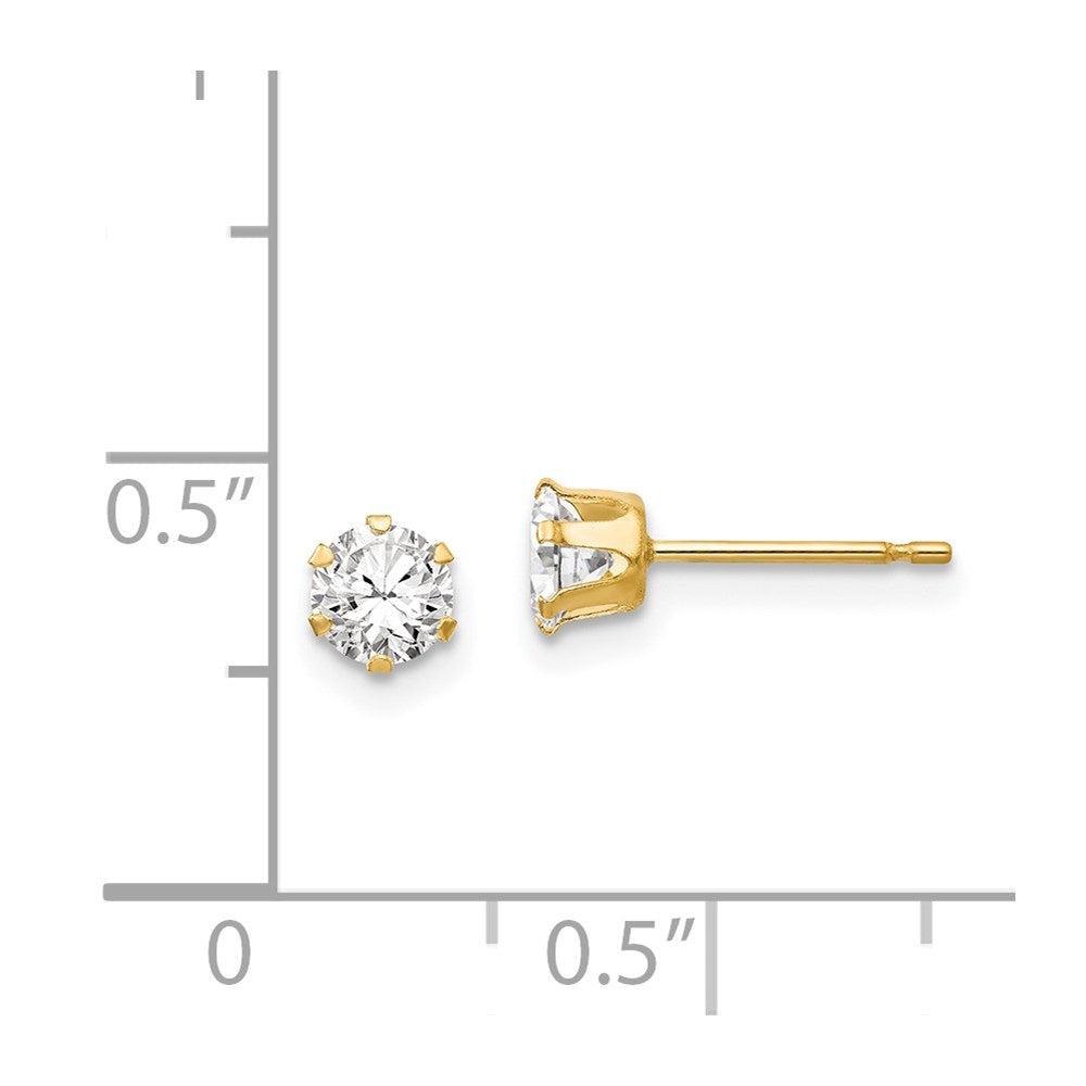Dreamy Wink 14k Madi K CZ Stud Post Earrings