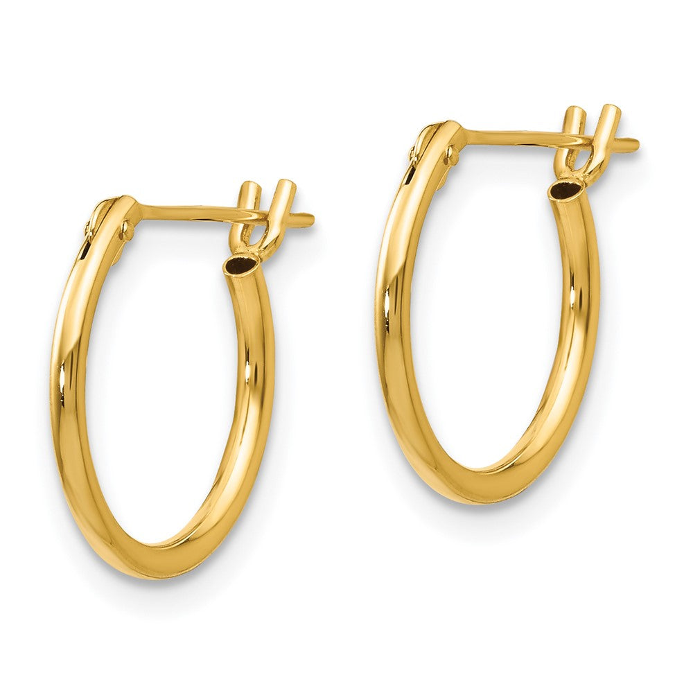 Luna 14k Madi K 1.25mm Half Hoop Earrings