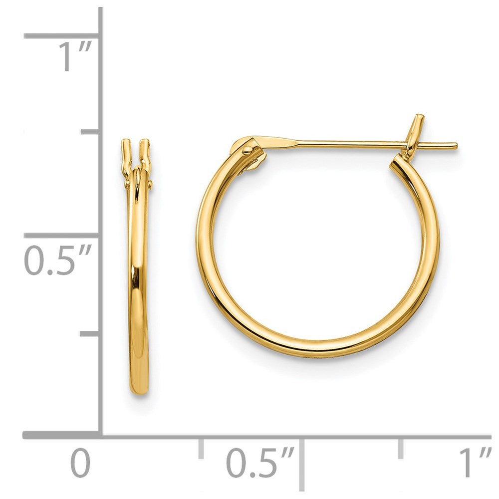 Giggles 14k Madi K 1.25mm Hoop Earrings