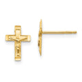 Whimsy Bean 14k Madi K Crucifix Post Earrings